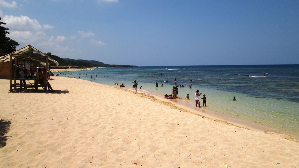 the beautiful beach front of Patar